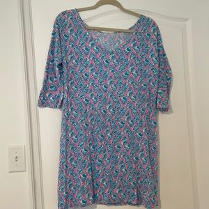 Lilly Pulitzer knit seashell print dress